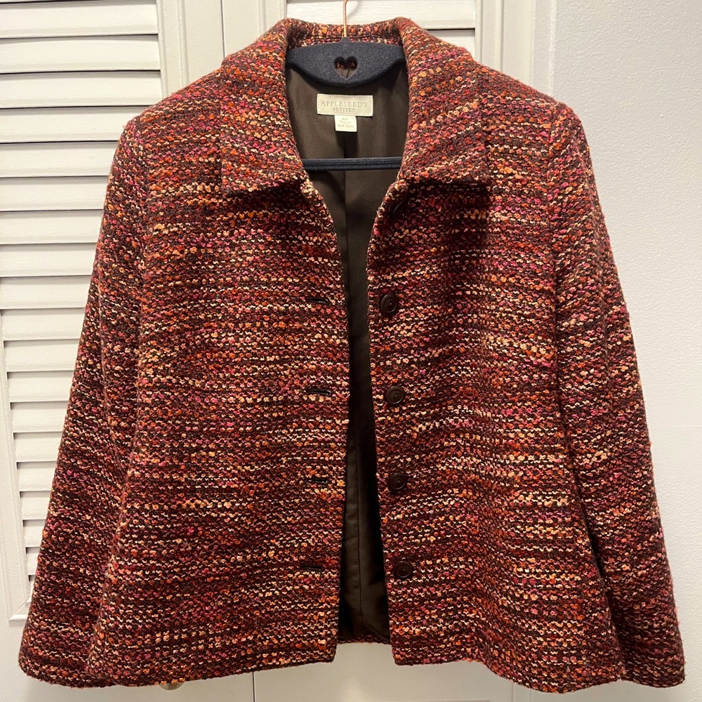 Appleseeds tweed blazer for fall/winter
